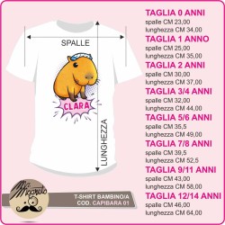 T-shirt Cute Capibara - 01 - personalizzata