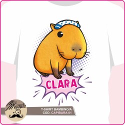 T-shirt Cute Capibara - 01 - personalizzata