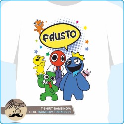 T-shirt  Rainbow Friends - 01 - personalizzata