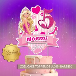 Calamita personalizzata Barbie compleanno fimo gadget fine festa BOMBONIERA