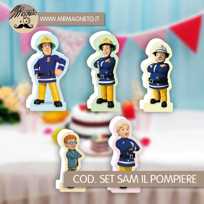 SET SAM IL POMPIERE - 20 Pezzi Fireman Sam