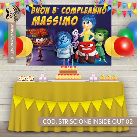 Striscione Inside out - 02 - carta cm 140x100 personalizzato