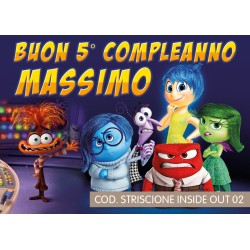 Striscione Inside out - 02 - carta cm 140x100 personalizzato