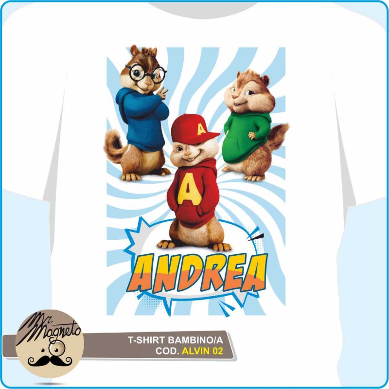 T shirt Alvin and the chipmunks 02 personalizzata