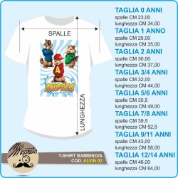 T-shirt  Alvin and the chipmunks - 02 - personalizzata