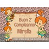 Striscione The Flintstones - 01 - carta cm 140x100 personalizzato