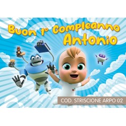 Striscione Arpo il robot - 02 - carta cm 140x100 personalizzato