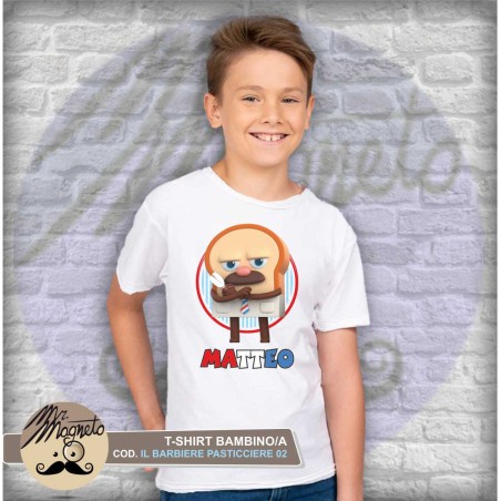 T-shirt il Barbiere Pasticciere - 02 - personalizzata