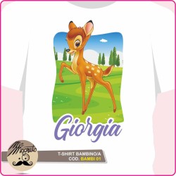 T-shirt Bambi - 01 - personalizzata