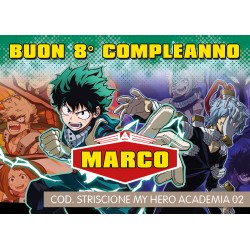 Striscione My hero academia - 02 - carta cm 140x100 personalizzato