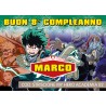 Striscione My hero academia - 02 - carta cm 140x100 personalizzato