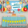 Striscione Baby Boss - 05 - carta cm 140x100 personalizzato