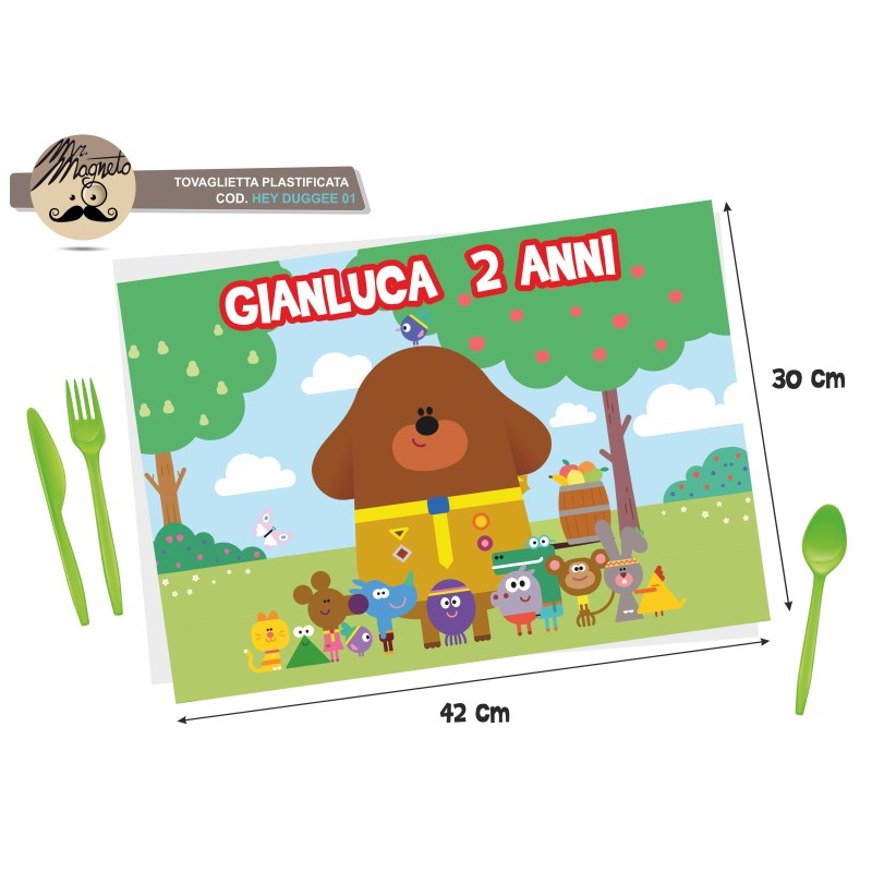 Tovaglietta HEY DUGGEE - 01- personalizzata