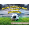 Striscione Calcio - 02 - carta cm 140x100 personalizzato