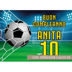 Striscione Calcio - 05 - carta cm 140x100 personalizzato