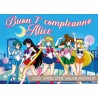 Striscione Sailor moon - 01 - carta cm 140x100 personalizzato