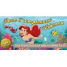 Striscione Maxi Ariel Sirenetta - 07 - carta cm 200x100 personalizzato