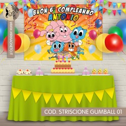 Striscione Lo straordinario mondo di Gumball - 01