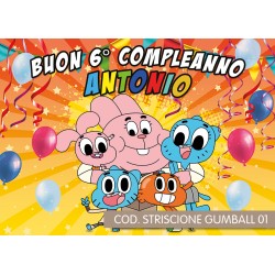 Striscione Lo straordinario mondo di Gumball - 01