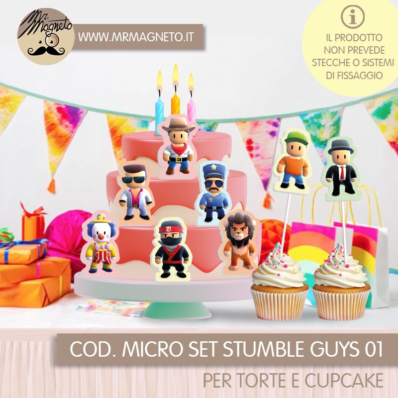 Micro Set Sagome per torta -  Stumble guys 01