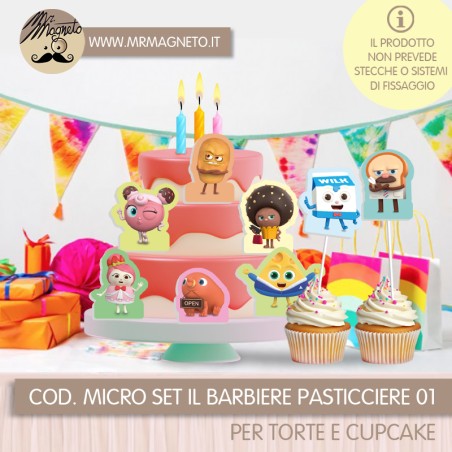 Micro Set Sagome per torta -  Il Barbiere Pasticciere 01