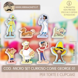 Micro Set Sagome per torta -  Curioso come George 01