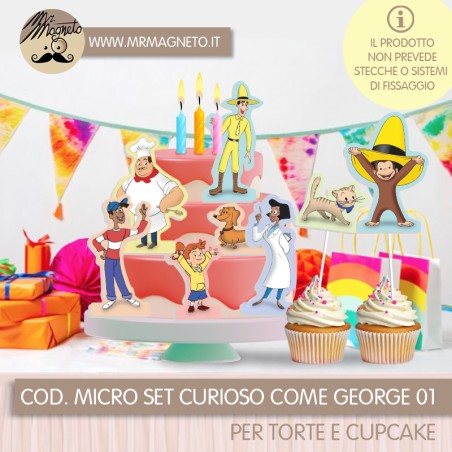 Micro Set Sagome per torta -  Curioso come George 01