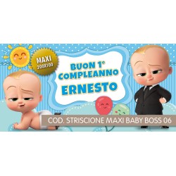 Striscione Maxi Baby Boss - 06 - carta cm 200x100 personalizzato