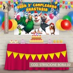 Striscione Booba 02 - carta cm 140x100 personalizzato