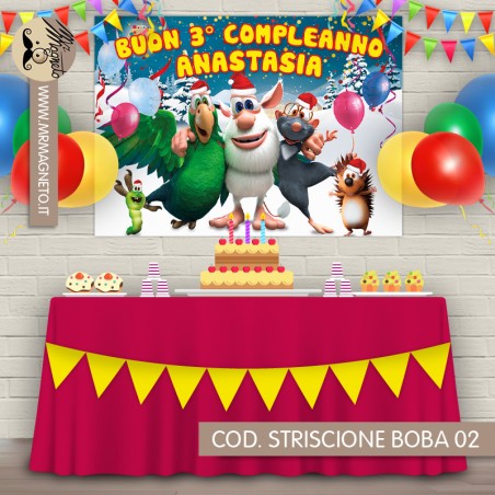 Striscione Booba 02 - carta cm 140x100 personalizzato