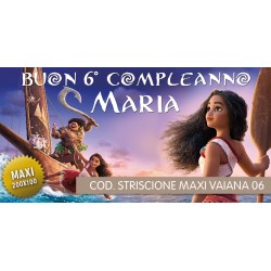 Striscione Maxi Oceania Vaiana - 06 - carta cm 200x100 personalizzato