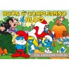 Striscione Puffi - 06 - carta cm 140x100 personalizzato