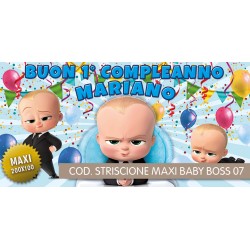 Striscione Maxi Baby Boss - 07 - carta cm 200x100 personalizzato