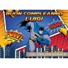 Striscione Batman - 01 - carta cm 140x100 personalizzato