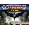 Striscione Batman - 02 - carta cm 140x100 personalizzato