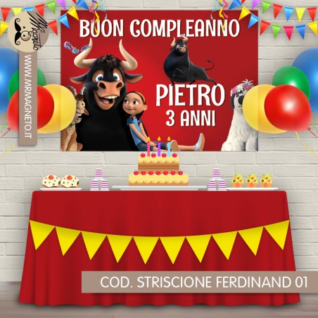 Striscione Ferdinand - 01 - carta cm 140x100 personalizzato