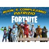 Striscione Fortnite - 04 - carta cm 140x100 personalizzato