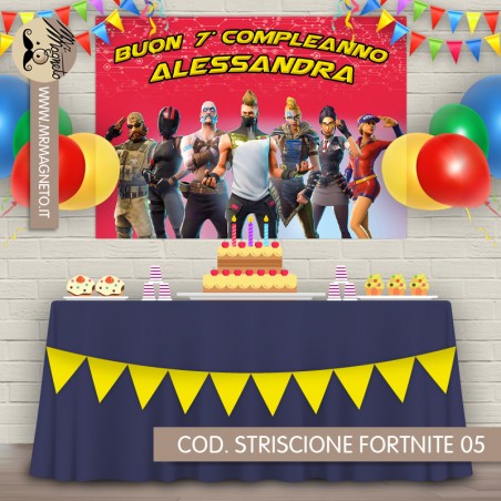 Striscione Fortnite - 05 - carta cm 140x100 personalizzato