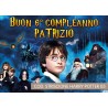 Striscione Harry Potter - 03 - carta cm 140x100 personalizzato