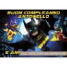 Striscione Lego Batman - 02 - carta cm 140x100 personalizzato