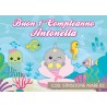 Striscione Mare - 03 - carta cm 140x100 personalizzato