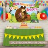 Striscione Masha e Orso - 03 - carta cm 140x100 personalizzato