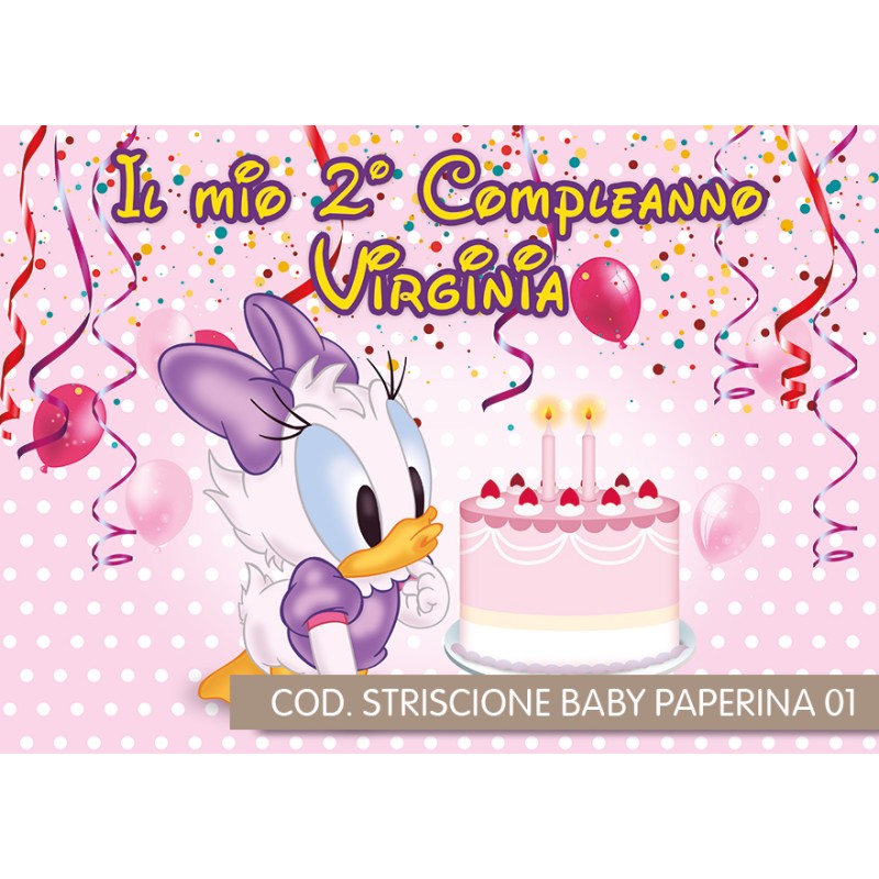 Striscione Lilo e Stitch - 01 - carta cm 140x100 personalizzato