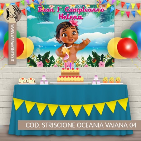 Striscione Oceania Vaiana - 04 - carta cm 140x100 personalizzato