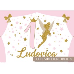 Striscione Trilli - 02 - carta cm 140x100 personalizzato