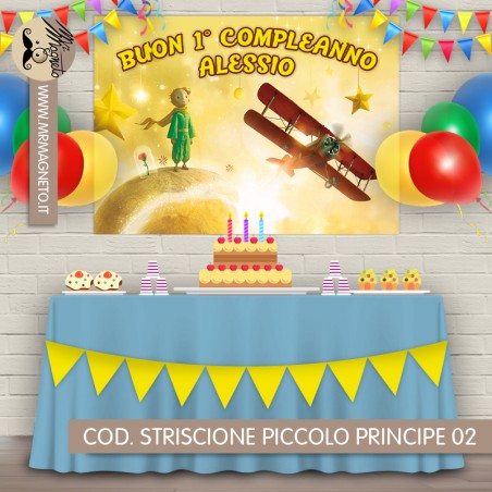 Striscione Piccolo principe - 02 - carta cm 140x100 personalizzato