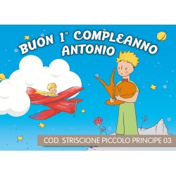 Striscione Piccolo principe - 03 - carta cm 140x100 personalizzato