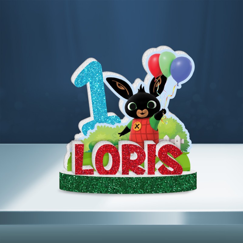 Topper Bing Bunny  Inviti di compleanno per bambini, Compleanno a