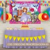 Striscione Principessa Sofia - 03 - carta cm 140x100 personalizzato