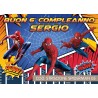 Striscione Spiderman - 05 - carta cm 140x100 personalizzato